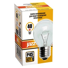 Лампа накаливания P45 240V 40 Вт E27 clear