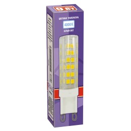 Лампа светодиодная LED 9Вт G9 4000K