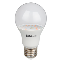 Лампа светодиодная LED 15Вт A60 Е27 прозрачная ( для растений)