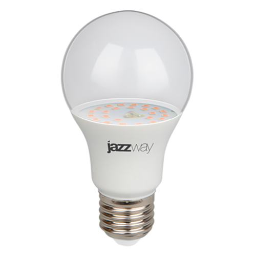 Лампа светодиодная LED 15Вт A60 Е27 прозрачная ( для растений)
