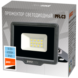 Прожектор светодиодный ДО-10 Вт холодный 6500К 1000 Лм IP65 Jazzway