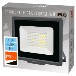 Прожектор светодиодный ДО-70 Вт холодный 6500К 7000 Лм IP65 JazzWay