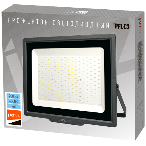 Прожектор светодиодный ДО-200 Вт холодный 6500К 20000 Лм IP65 JazzWay