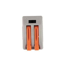 Клеммы СМК  монтажные многоразовые PTC-2P 222-412 450V 32A 0,08-2,5(4.0)mm2 , 2 отверстия, серые 10 шт.