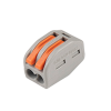 Клеммы СМК  монтажные многоразовые PTC-2P 222-412 450V 32A 0,08-2,5(4.0)mm2 , 2 отверстия, серые 10 шт.