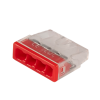 Клеммы СМК  монтажные PTC-4P 2273-204 450V 32A 0,14-4.0mm2 , 4 отверстия,  прозрачные,/ 50 шт.