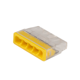 Клеммы монтажные PTC-5P 2273-205 450V 32A 0,14-4.0mm2 , 5 отверстий,  прозрачные,/ 50 шт.