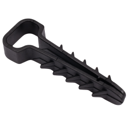Дюбель-хомут для плоского кабеля черный PCD-F 05x10-45-100BL PA6.6 Jazzway (100 шт/уп) Jazzway