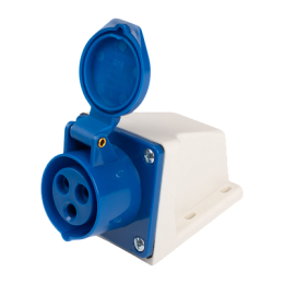 Розетка стационарная для наружной установки PPC 113 2Р+РЕ 16А 220В IP44 Jazzway