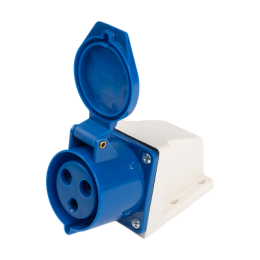 Розетка стационарная для наружной установки PPC 123 2Р+РЕ 32А 220В IP44  Jazzway