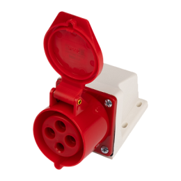 Розетка стационарная для наружной установки PPC 124 3Р+РЕ 32А 380В IP44 Jazzway