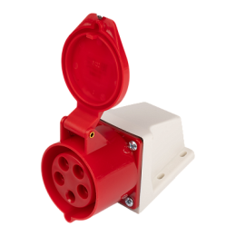 Розетка стационарная для наружной установки PPC 125 3Р+РЕ+N 32А 380В IP44 Jazzway