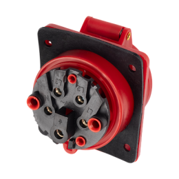 Розетка стационарная для скрытой установки PPC 415 3Р+РЕ+N 16А 380В IP44 Jazzway