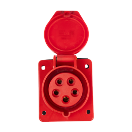 Розетка стационарная для скрытой установки PPC 415 3Р+РЕ+N 16А 380В IP44 Jazzway