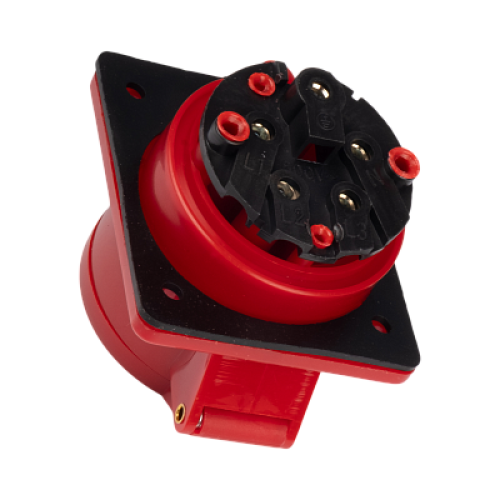 Розетка стационарная для скрытой установки PPC 425 3Р+РЕ+N 32А 380В IP44 Jazzway