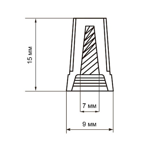 Скрутка СИЗ PSC-1-G (СИЗ-1) серая / 50шт./ Jazzway