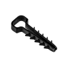 Дюбель-хомут для плоского кабеля черный PCD-F 05x08-45-100BL PA6.6 Jazzway (100 шт/уп) Jazzway