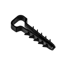 Дюбель-хомут для плоского кабеля черный PCD-F 05x08-45-100BL PA6.6 Jazzway (100 шт/уп) Jazzway