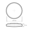 Светильник светодиодный ДБО-48w OPAL 4000К белый 3840Лм IP20