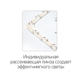 Светильник светодиодный ДБО-36w OPAL 4000К белый 2880Лм IP20