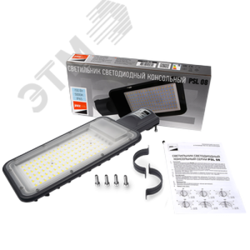 Светильник светодиодный консольный ДКУ-150Вт 5000К 18000 Лм IP65 серый 3 года гарантии