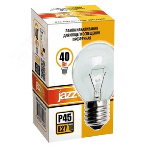 Лампа накаливания P45 240V 40 Вт E27 clear