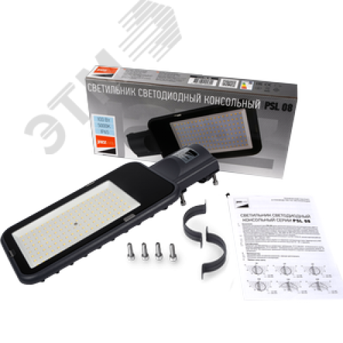 Светильник светодиодный консольный ДКУ-100Вт 5000К 12000 Лм IP65 серый 3 года гарантии