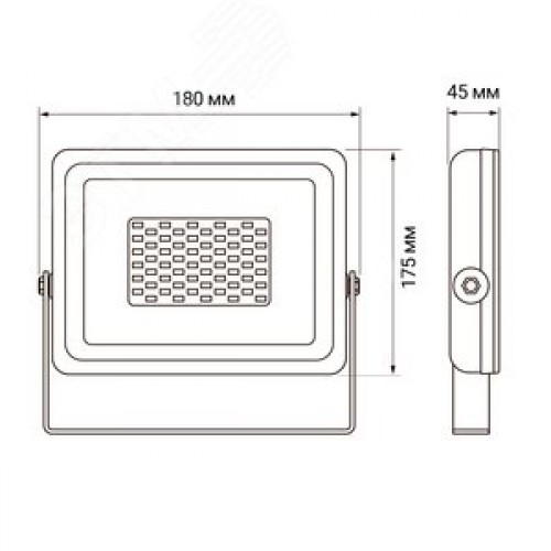 Прожектор светодиодный ДО-50 Вт SMD 6500К 4250 Лм SMD