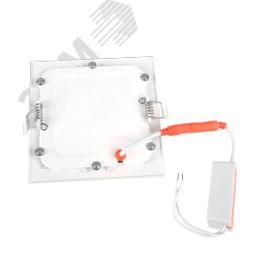 Светильник светодиодный ДВО-9w 4000K 600 Лм IP40 WH 145мм встраиваемый квадрат