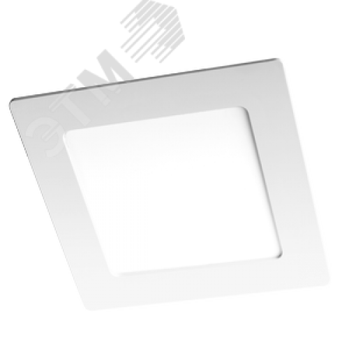 Светильник светодиодный ДВО-9w 6500K 600 Лм IP40 WH 145мм встраиваемый квадрат