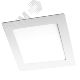 Светильник светодиодный ДВО-12w 4000K 800 Лм IP40 WH 170мм встраиваемый квадрат
