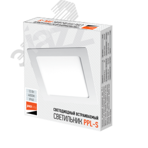 Светильник светодиодный ДВО-12w 4000K 800 Лм IP40 WH 170мм встраиваемый квадрат