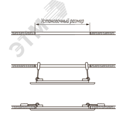 Светильник светодиодный ДВО-6w 6500K 400 Лм IP40 WH d120мм встраиваемый круг