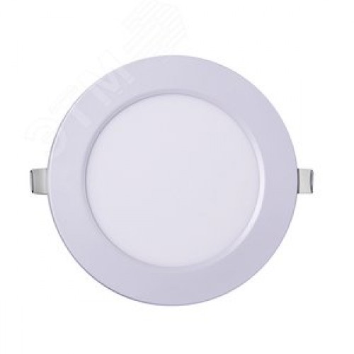 Светильник светодиодный ДВО-9w 4000K 600 Лм IP40 WH d145мм встраиваемый круг
