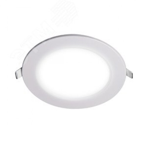 Светильник светодиодный ДВО-9w 6500K Лм IP40 WH d145мм встраиваемый круг