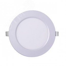 Светильник светодиодный ДВО-9w 6500K Лм IP40 WH d145мм встраиваемый круг