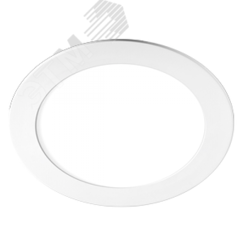 Светильник светодиодный ДВО-12w 4000K 800 Лм IP40 WH d170мм встраиваемый круг