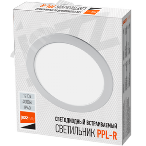 Светильник светодиодный ДВО-12w 4000K 800 Лм IP40 WH d170мм встраиваемый круг