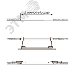 Светильник светодиодный ДВО-12w 4000K 800 Лм IP40 WH d170мм встраиваемый круг