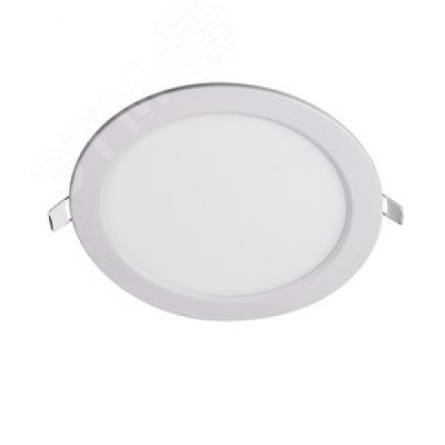 Светильник светодиодный ДВО-12w 6500K 800 Лм IP40 WH d170мм встраиваемый круг