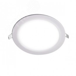 Светильник светодиодный ДВО-12w 6500K 800 Лм IP40 WH d170мм встраиваемый круг