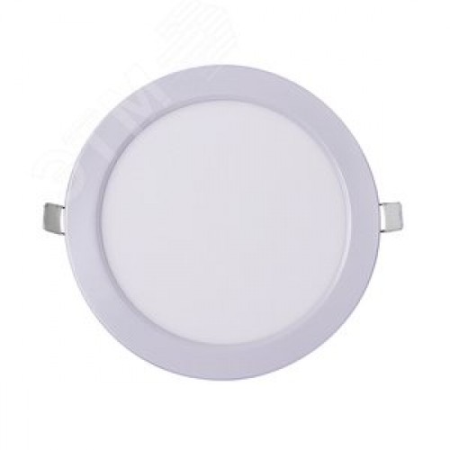 Светильник светодиодный ДВО-12w 6500K 800 Лм IP40 WH d170мм встраиваемый круг