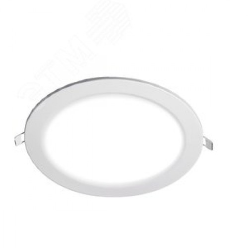 Светильник светодиодный ДВО-15w 4000K 1000 Лм IP40 WH d190мм встраиваемый круг