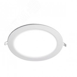 Светильник светодиодный ДВО-15w 6500K 1000 Лм IP40 WH d190мм встраиваемый круг