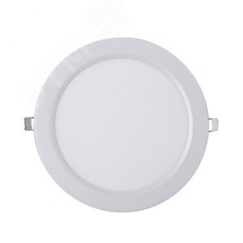 Светильник светодиодный ДВО-15w 6500K 1000 Лм IP40 WH d190мм встраиваемый круг