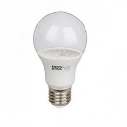 Лампа светодиодная LED 9Вт A60 Е27 CLEAR фитолампа для растений прозрачная 5008946 JazzWay