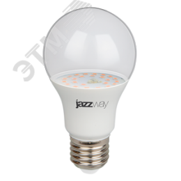 Лампа светодиодная LED 15Вт A60 Е27 прозрачная ( для растений)