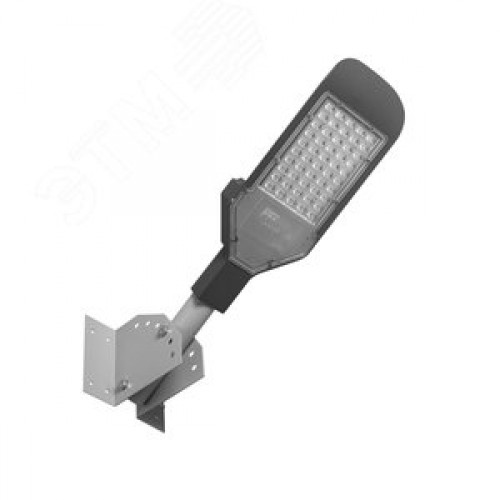 Кронштейн настенный регулируемый угол наклона     диаметр трубы 40мм белый для уличного светильника