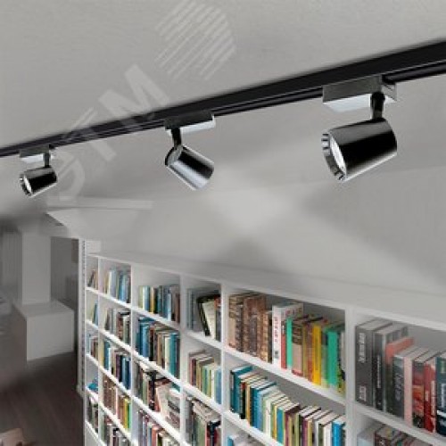 Светильник светодиодный трековый на шинопровод ДПО-30w 4000K 24 град. BL (чёрный) IP40