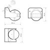 Датчик движения PMS-IR 009 1200 Вт 180 градусов 12м IP44 WH